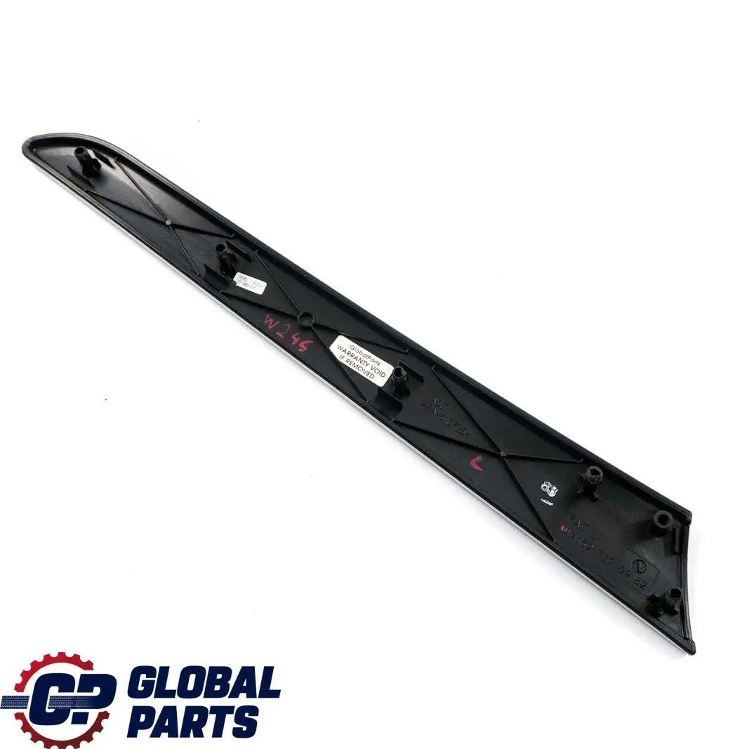 Mercedes W245 Striscia rivestimento scheda porta anteriore sinistra Alluminio - SKU A1697270982 - Numero di parte A1697270982