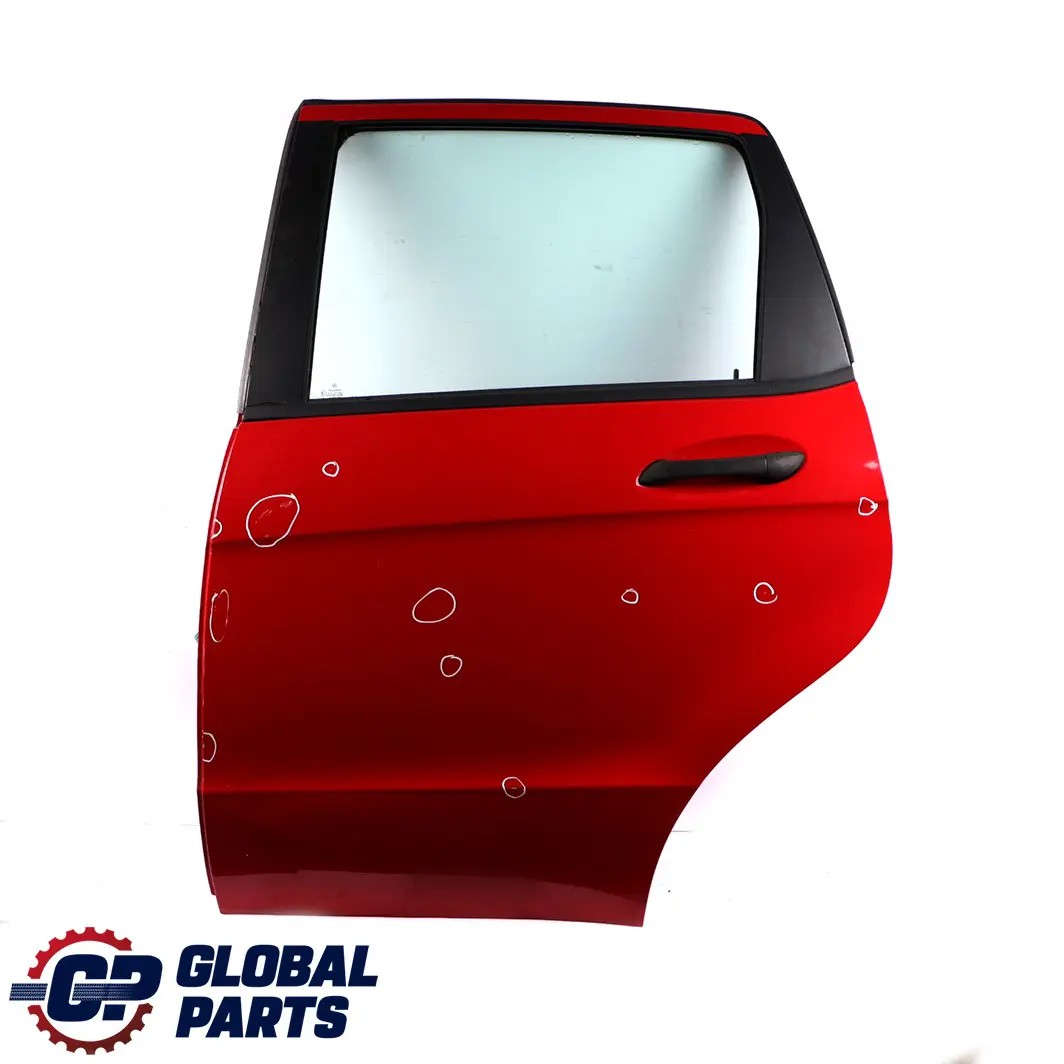 Mercedes-Benz A-Class W169 Door Rear Left N/S Jupiter Red - 589 to with Part number A1697301905 Mercedes-Benz A-Class W169 Door Rear Left N/S Jupiter Red - 589 - SKU A1697301905-JUR - Part number A1697301905