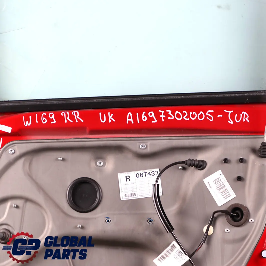 Mercedes-Benz A-Class W169 Door Rear Right O/S Jupiter Red - 589 to with Part number A1697302005 Mercedes-Benz A-Class W169 Door Rear Right O/S Jupiter Red - 589 - SKU A1697302005-JUR - Part number A1697302005
