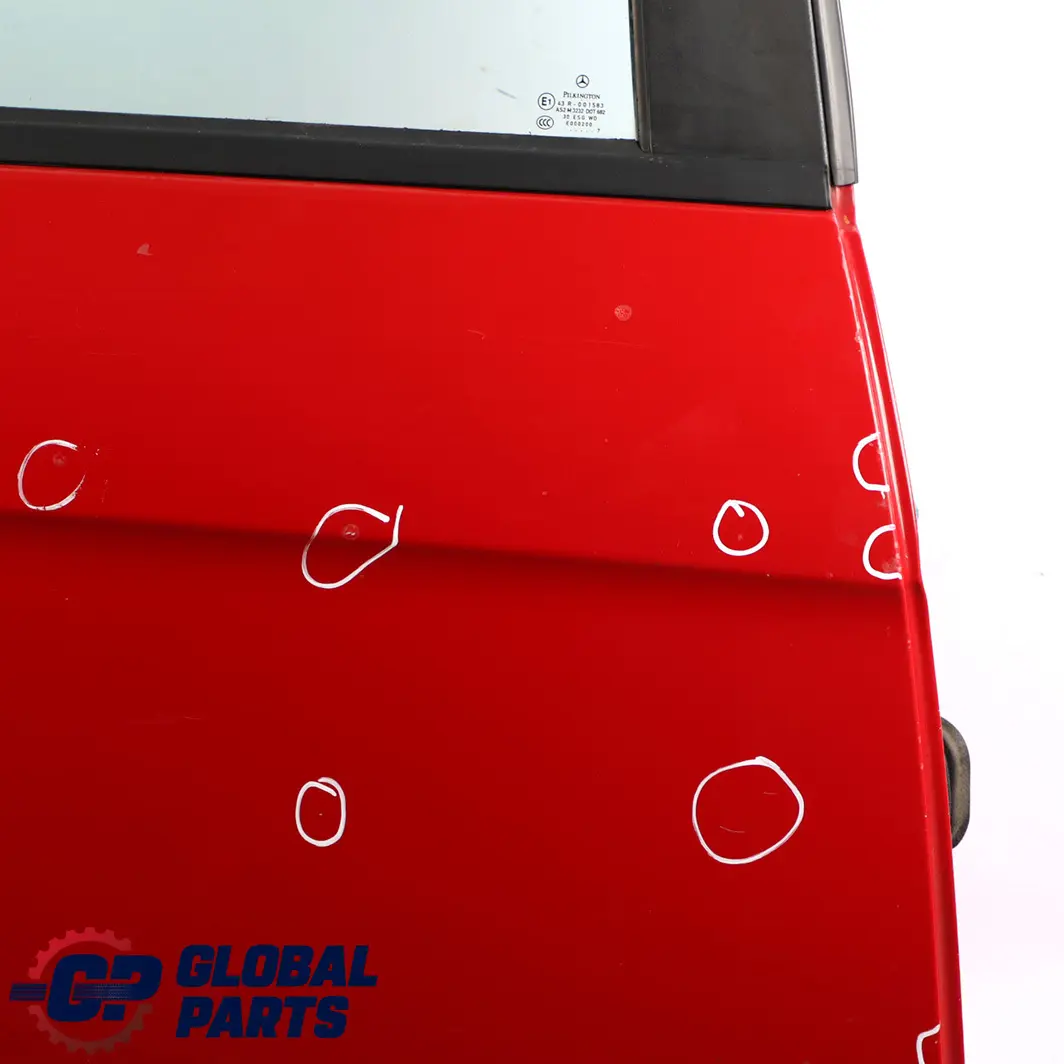 Mercedes-Benz A-Class W169 Door Rear Right O/S Jupiter Red - 589 to with Part number A1697302005 Mercedes-Benz A-Class W169 Door Rear Right O/S Jupiter Red - 589 - SKU A1697302005-JUR - Part number A1697302005