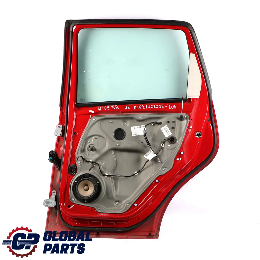  Mercedes-Benz A-Class W169 Door Rear Right O/S Jupiter Red - 589 - SKU A1697302005-JUR - Part number A1697302005