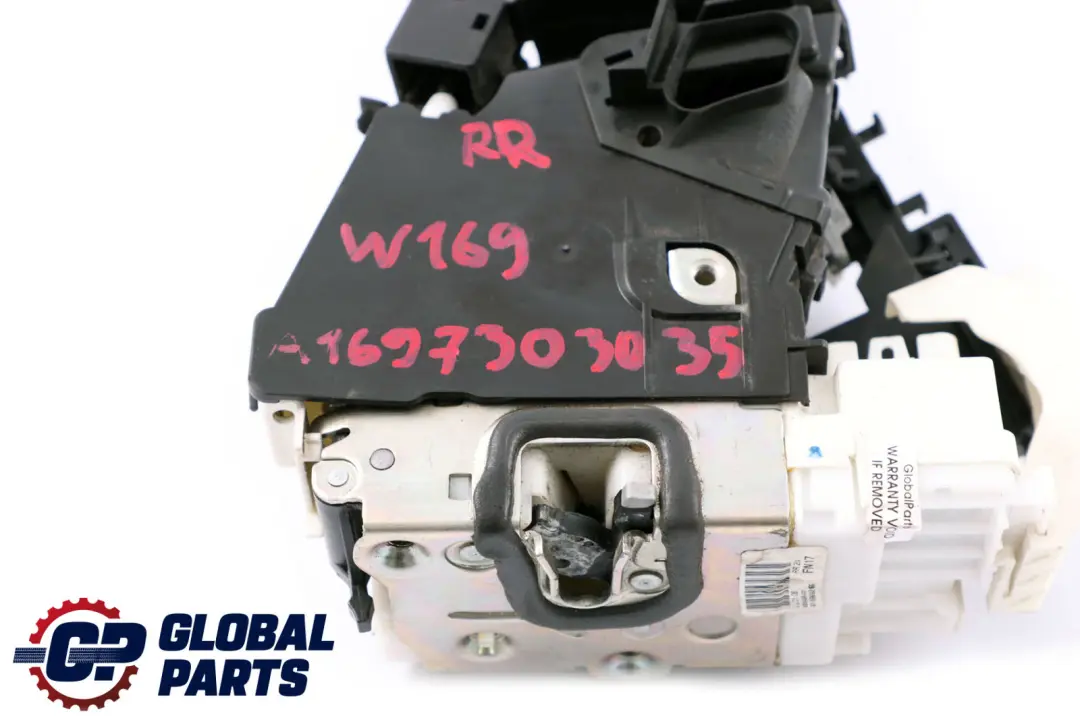 Right O/S Door Lock Latch Mechanism Actuator to Mercedes W169 Rear with Part number A1697303035 Mercedes W169 Rear Right O/S Door Lock Latch Mechanism Actuator - SKU A1697303035 - Part number A1697303035
