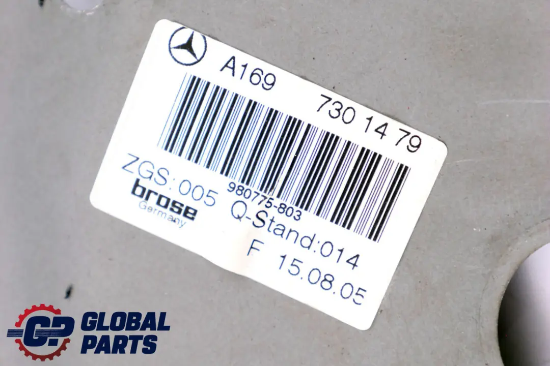  Mercedes-Benz A-Class W169 Rear Right Door O/S Window Regulator Lifter Motor - SKU A1697303279 - Part number A1697303279