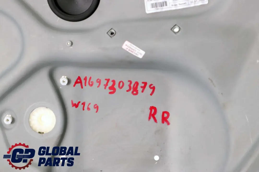  Mercedes-Benz B W245 Rear Right Door O/S Window Regulator Lifter A1697301679 - SKU A1697303879 - Part number A1697303879