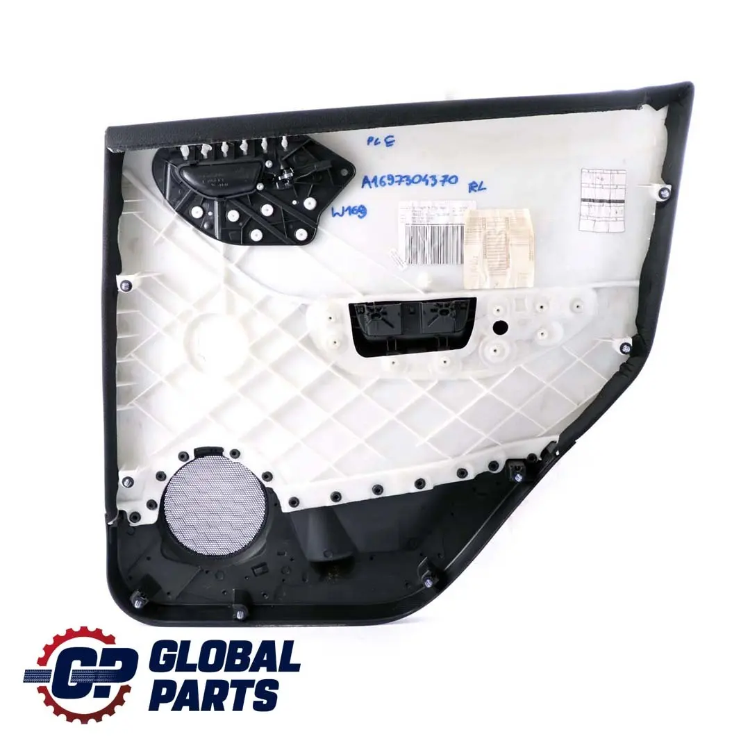 Mercedes Benz A Class W169 Rear Left N/S Door Card Trim Panel Cloth Black - SKU A1697304370 - Part number A1697304370