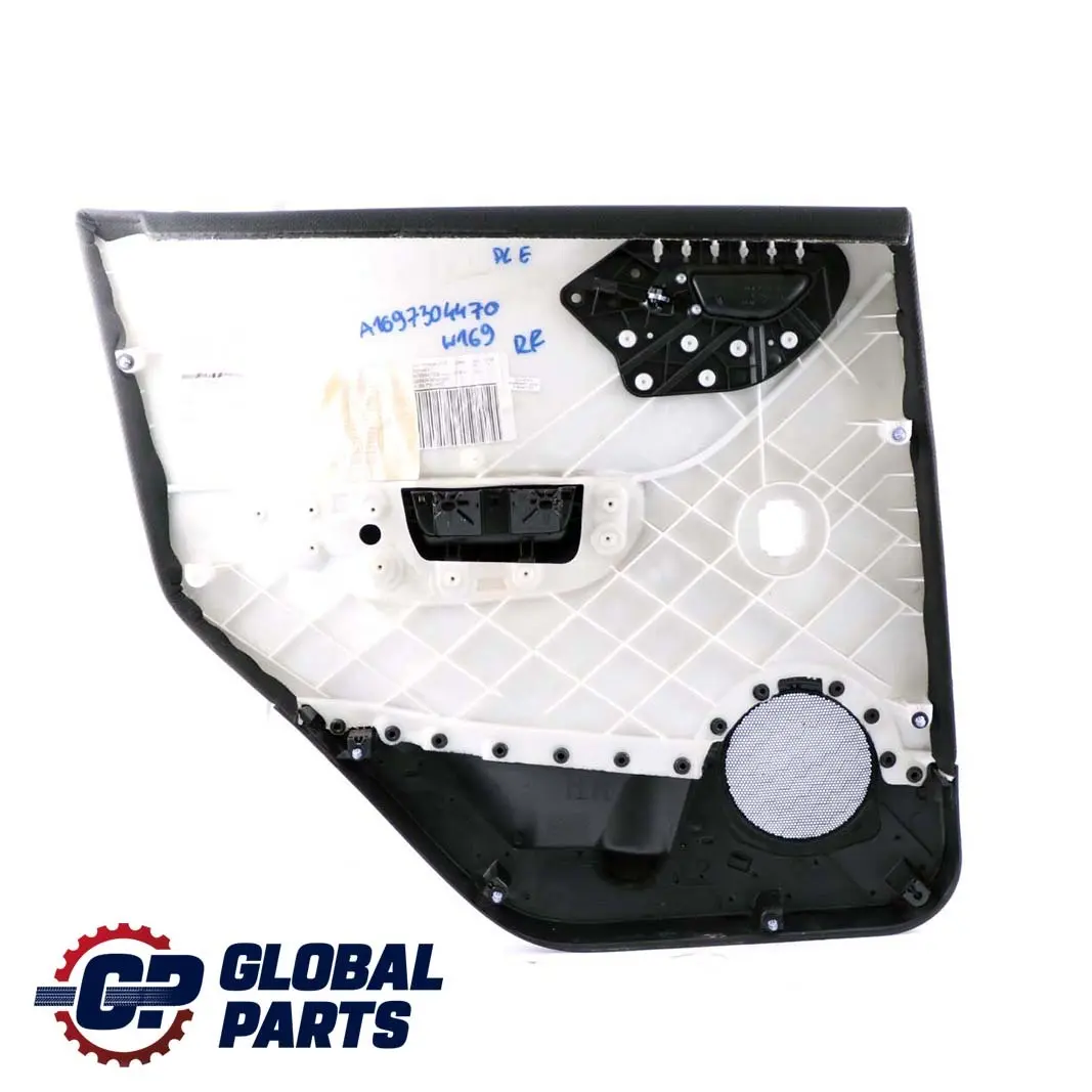 Pannello rivestimento della scheda porta posteriore destra Nero per Mercedes W169 con numero di parte A1697304470 Mercedes W169 Pannello rivestimento della scheda porta posteriore destra Nero - SKU A1697304470 - Numero di parte A1697304470
