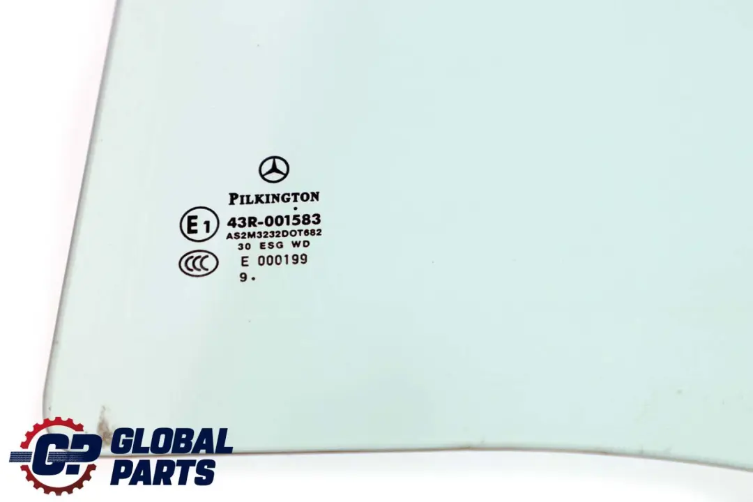 Mercedes W245 Cristal Ventana Trasera Izquierda Verde AS2 - SKU A1697350100 - Número de pieza A1697350100
