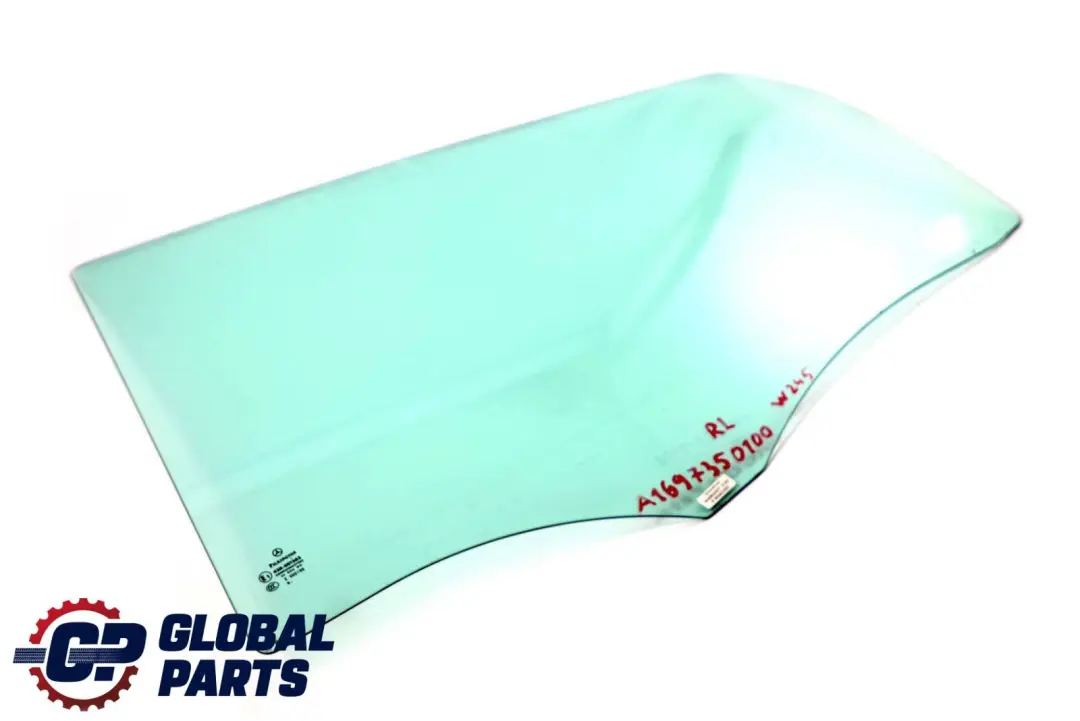 Mercedes W245 Cristal Ventana Trasera Izquierda Verde AS2 - SKU A1697350100 - Número de pieza A1697350100
