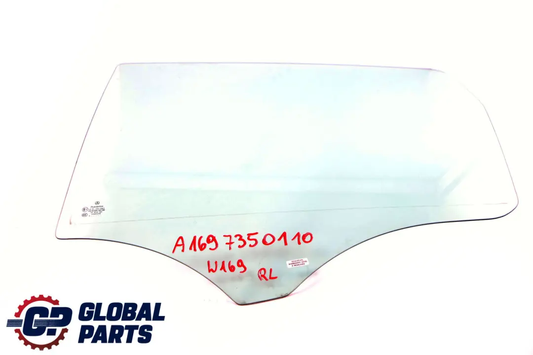 MERCEDES A W169 Lewa Szyba Drzwi Lewy Tył AS2 - SKU A1697350110 - Numer Części A1697350110