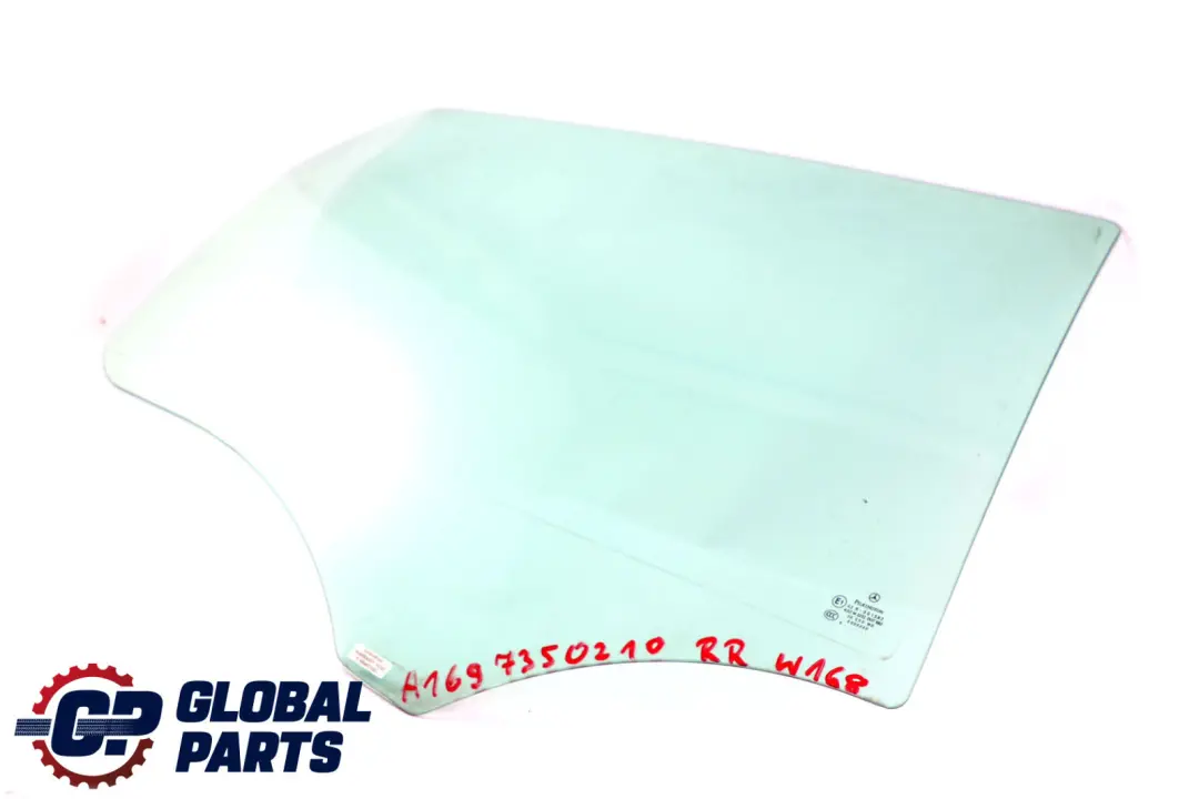 Door Window Glass Rear Right O/S Glazing AS2 to Mercedes W169 with Part number A1697350210 Mercedes W169 Door Window Glass Rear Right O/S Glazing AS2 - SKU A1697350210 - Part number A1697350210