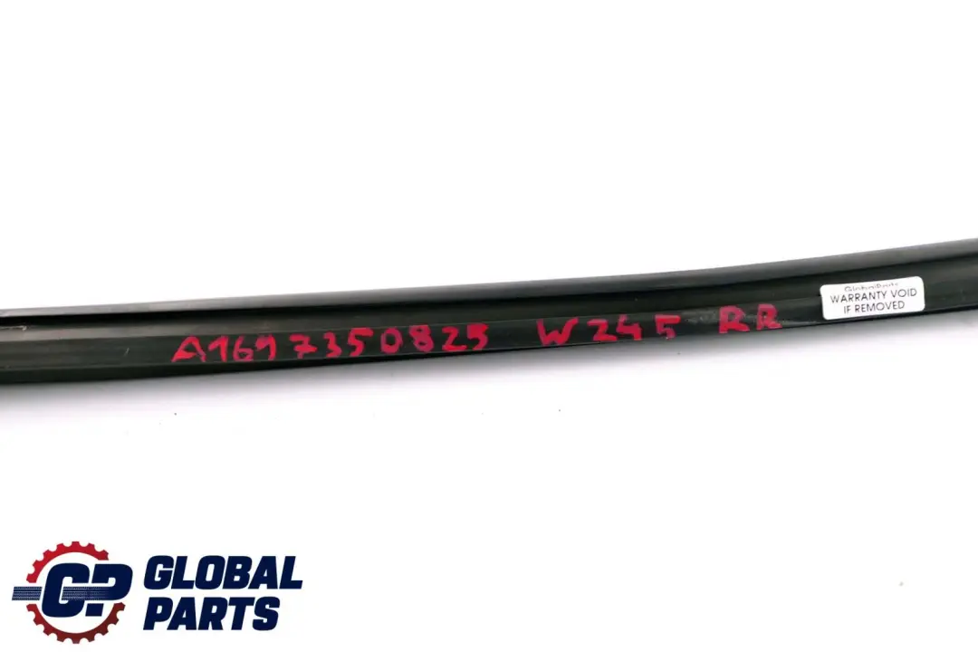 Mercedes B-Class W245 Rear Right Door O/S Window Guide Seal Gasket - SKU A1697350825 - Part number A1697350825