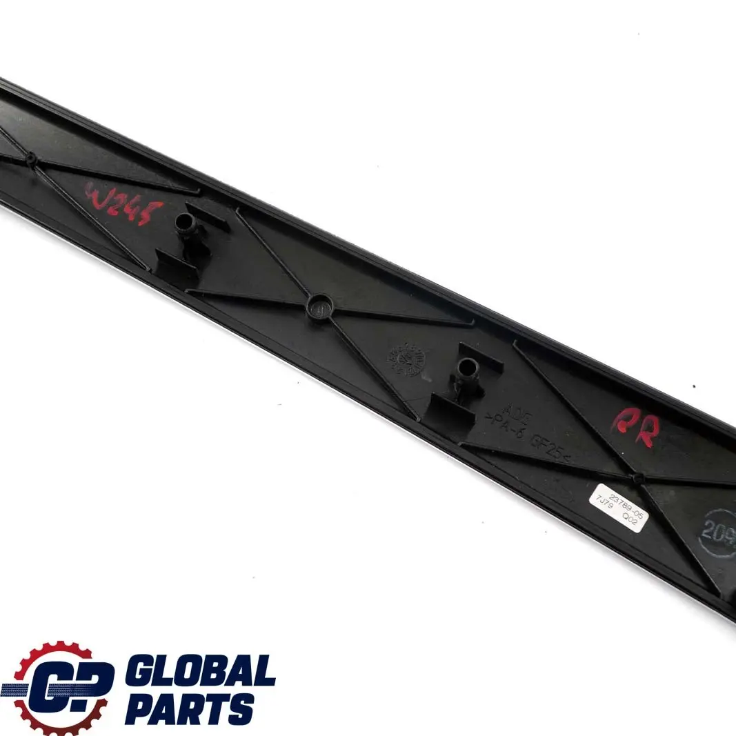 Mercedes-Benz B-Class W245 Rear Right O/S Door Card Trim Strip Aluminium to with Part number A1697370682 Mercedes-Benz B-Class W245 Rear Right O/S Door Card Trim Strip Aluminium - SKU A1697370682 - Part number A1697370682