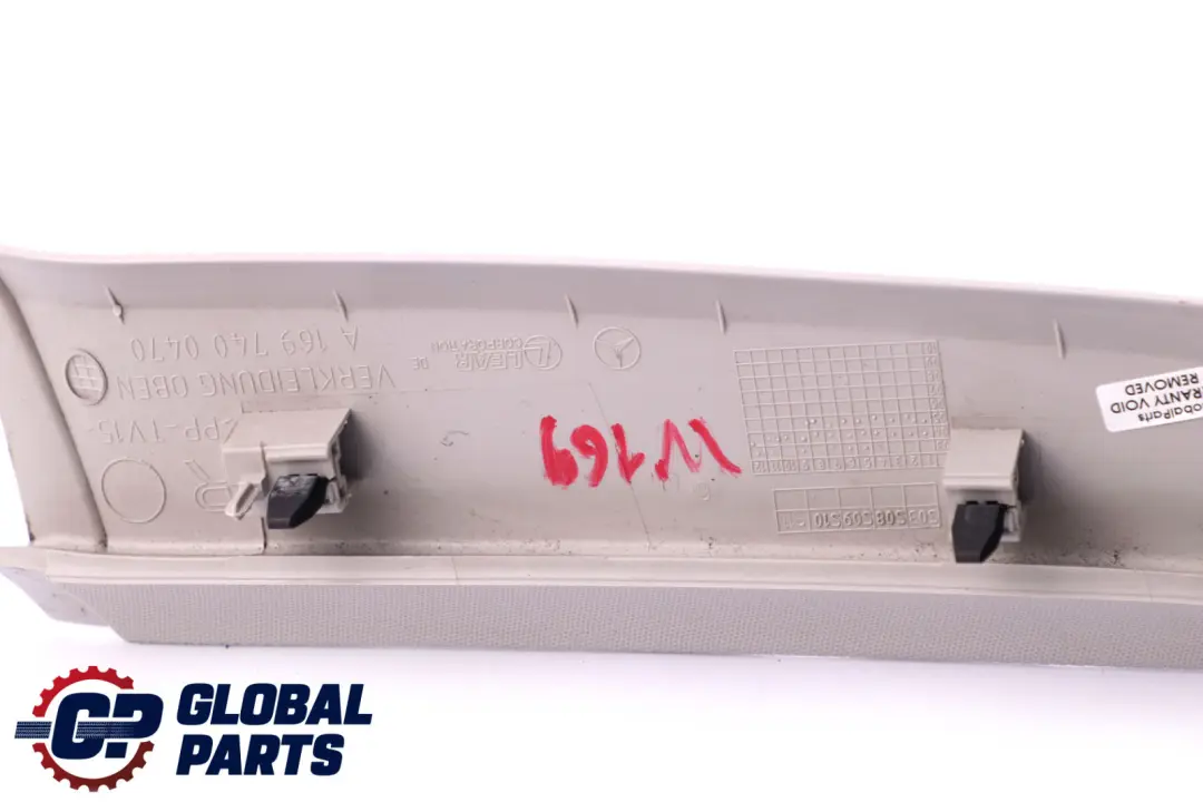 Fairing Tailgate Trunk Lid Interior Top Right to Mercedes A-Class W169 with Part number A1697400470 Mercedes A-Class W169 Fairing Tailgate Trunk Lid Interior Top Right - SKU A1697400470 - Part number A1697400470