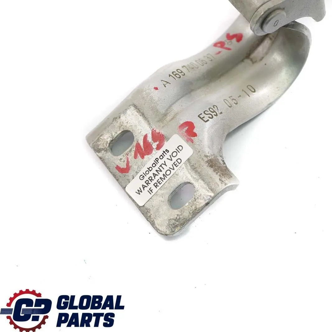 Maletero Porton Trasero Derecho Bisagra Plata Polar para Mercedes W245 con número de pieza A1697400637 Mercedes W245 Maletero Porton Trasero Derecho Bisagra Plata Polar - SKU A1697400637-PS - Número de pieza A1697400637