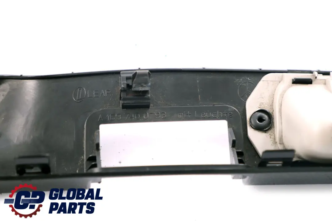 Class W169 W245 Tailgate Boot Handle Light Trim Cover to Mercedes A B with Part number A1697400793 Mercedes A B Class W169 W245 Tailgate Boot Handle Light Trim Cover - SKU A1697400793 - Part number A1697400793