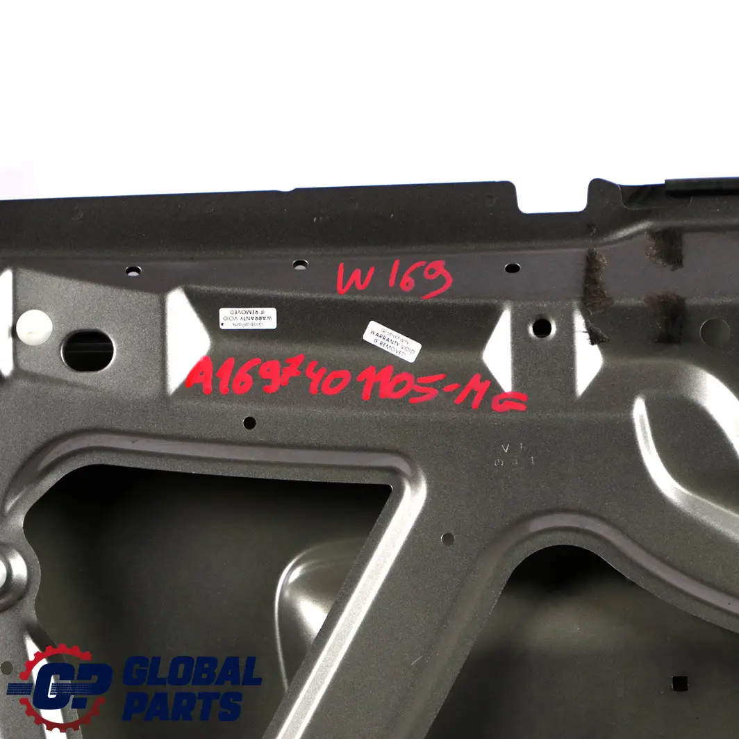 Mercedes-Benz A-Class W169 Boot Trunk Lid Tailgate Mountain Grey Metallic - 787 to with Part number A1697401105 Mercedes-Benz A-Class W169 Boot Trunk Lid Tailgate Mountain Grey Metallic - 787 - SKU A1697401105-MG - Part number A1697401105