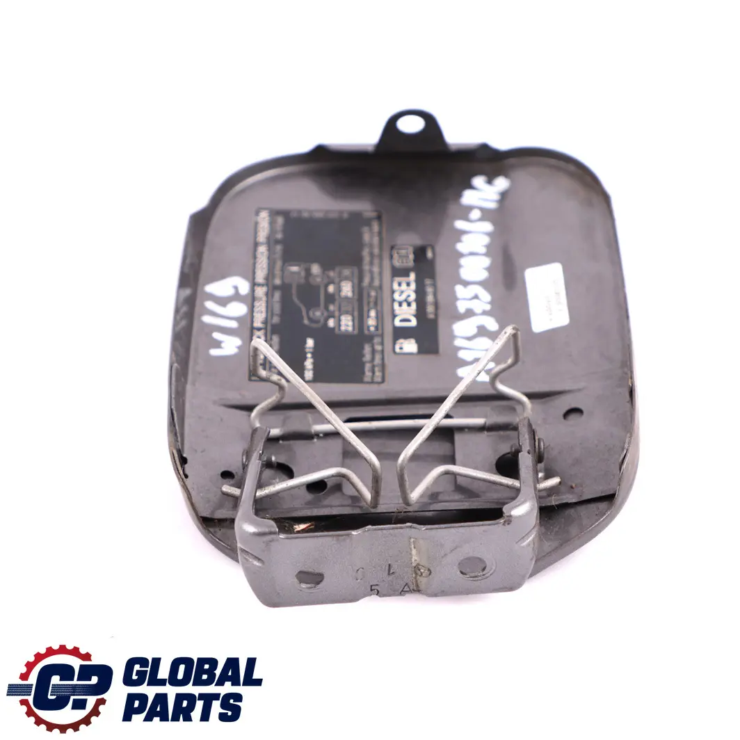 Mercedes-Benz A W169 Fuel Flap Tank Cap Cover Mountain Gray Metallic Finish 787 to with Part number A1697500106 Mercedes-Benz A W169 Fuel Flap Tank Cap Cover Mountain Gray Metallic Finish 787 - SKU A1697500106-MG - Part number A1697500106