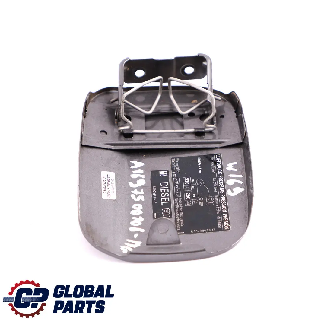  Mercedes-Benz A W169 Fuel Flap Tank Cap Cover Mountain Gray Metallic Finish 787 - SKU A1697500106-MG - Part number A1697500106