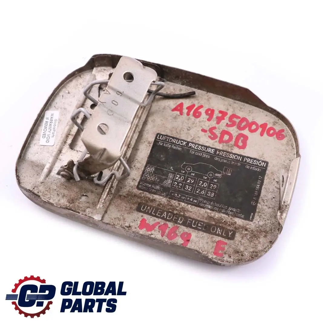 Mercedes-Benz A-Class W169 Fuel Flap Tank Cap Cover Sand Dune Beige - 791 to with Part number A1697500106 Mercedes-Benz A-Class W169 Fuel Flap Tank Cap Cover Sand Dune Beige - 791 - SKU A1697500106-SDB - Part number A1697500106