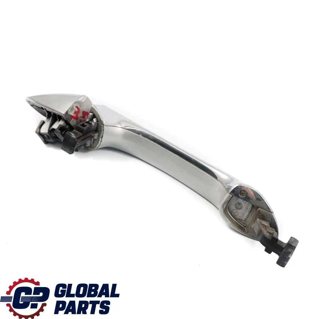  Mercedes-Benz A B W169 W245 Rear Left N/S Door Handle Polar Silver Metallic 761 - SKU A1697600170-PS - Part number A1697600170