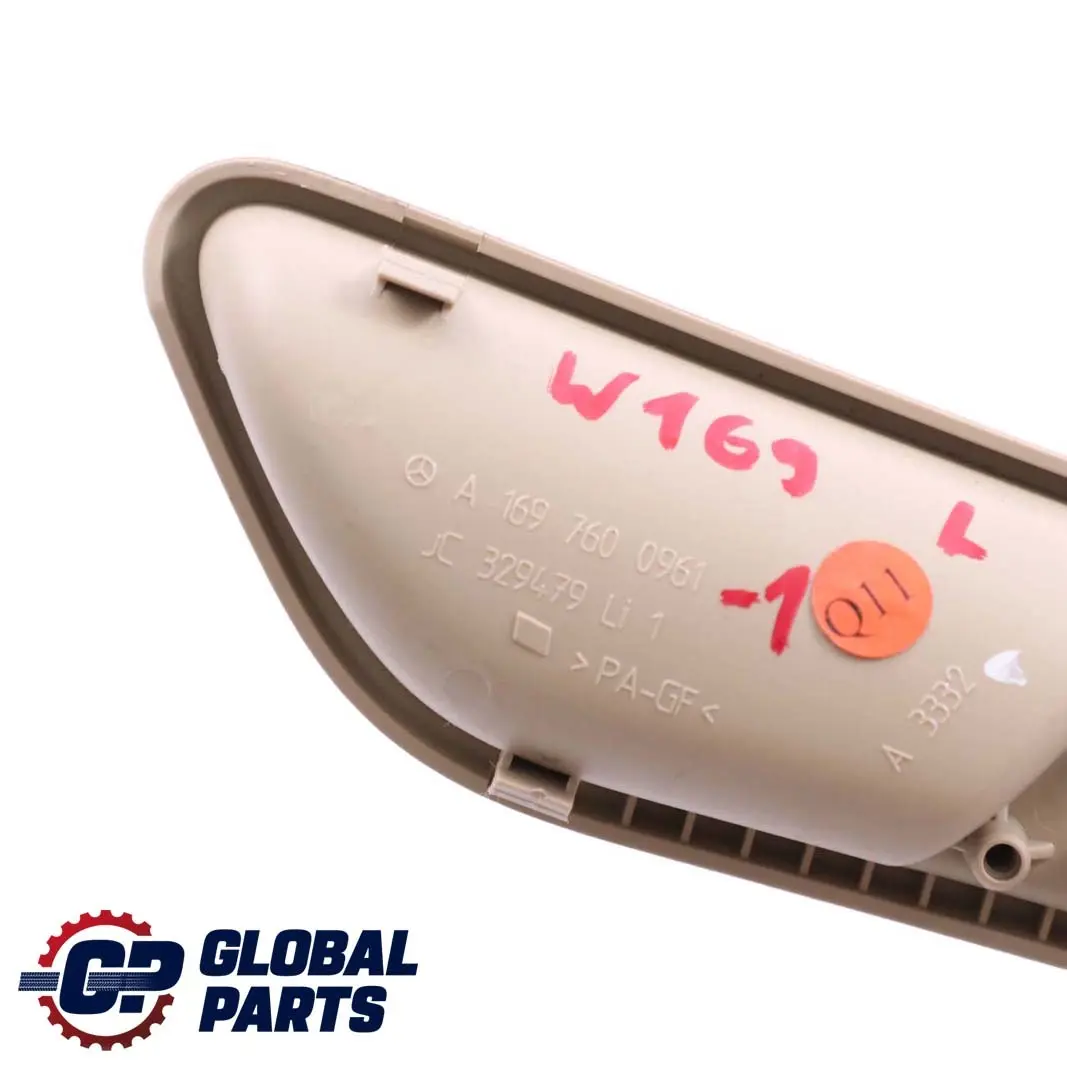 Interior Delantero Manija De La Puerta Beige para Mercedes W169 W245 con número de pieza A1697600961 Mercedes W169 W245 Interior Delantero Manija De La Puerta Beige - SKU A1697600961-1 - Número de pieza A1697600961