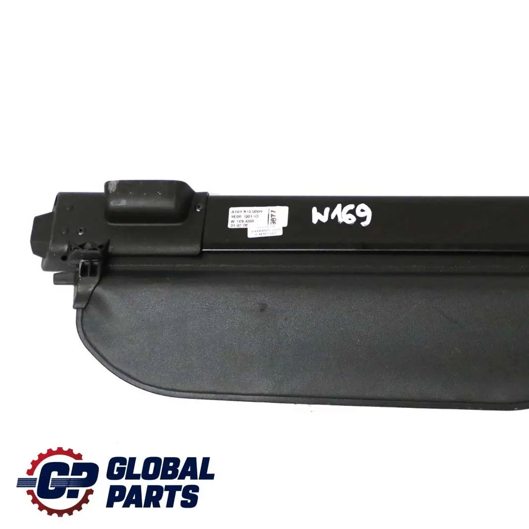Roller Blind Parcel Storage Shelf Black to Mercedes W169 Rear with Part number A1698100009 Mercedes W169 Rear Roller Blind Parcel Storage Shelf Black - SKU A1698100009 - Part number A1698100009