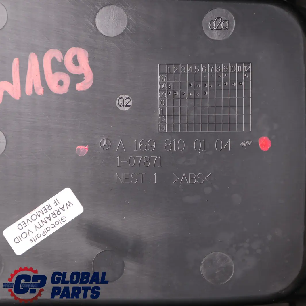 Mercedes-Benz A W169 Centre Console Trim Storage Armrest Black to with Part number A1698100104 Mercedes-Benz A W169 Centre Console Trim Storage Armrest Black - SKU rhd-A1698100104 - Part number A1698100104