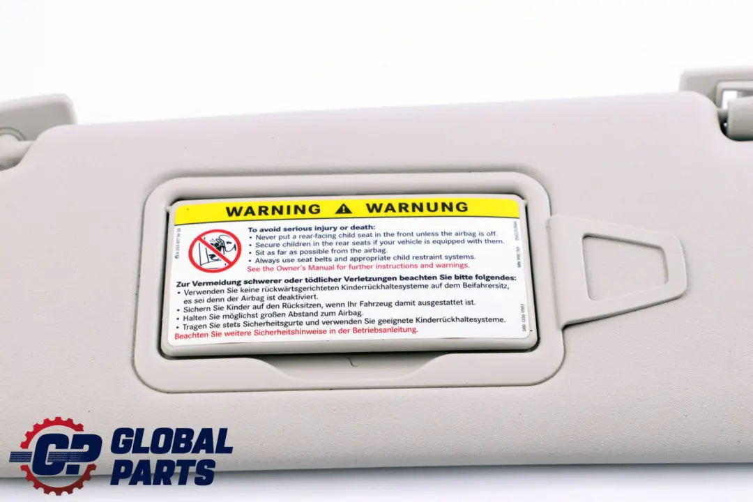 Mercedes-Benz Clase A B W169 W245 Parasol Izquierdo N/S Gris para con número de pieza A1698100110 Mercedes-Benz Clase A B W169 W245 Parasol Izquierdo N/S Gris - SKU A1698100110 - Número de pieza A1698100110