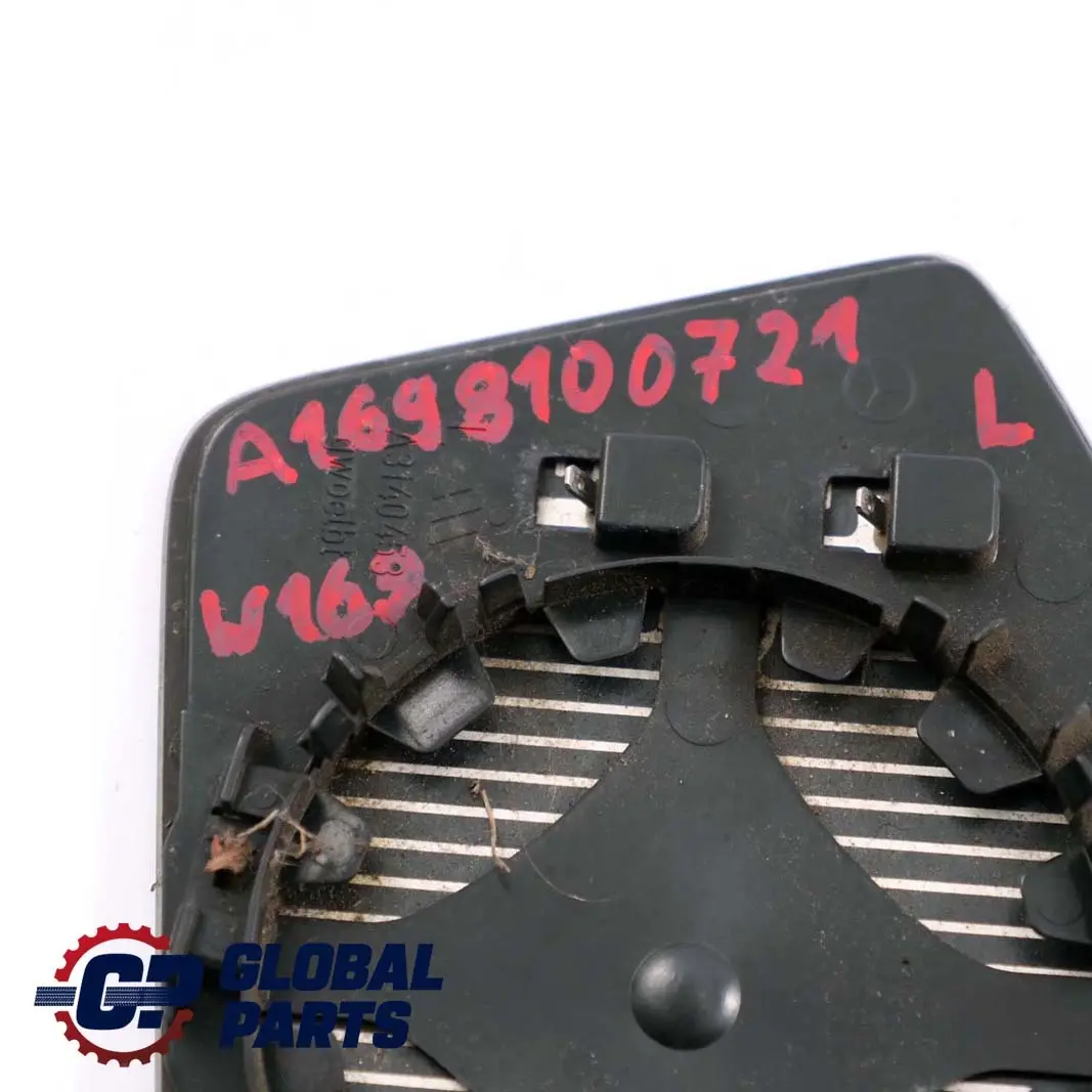 Mercedes W169 Sinistra Specchietto Retrovisore Riscaldato Vetro - SKU A1698100721 - Numero di parte A1698100721