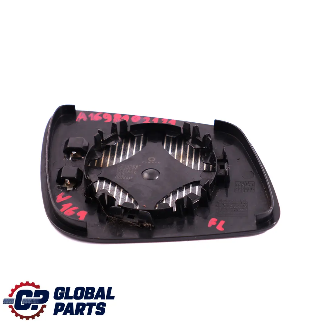 Mercedes W169 W245 Inserto De Cristal Del Retrovisor Izquierdo - SKU A1698102121 - Número de pieza A1698102121