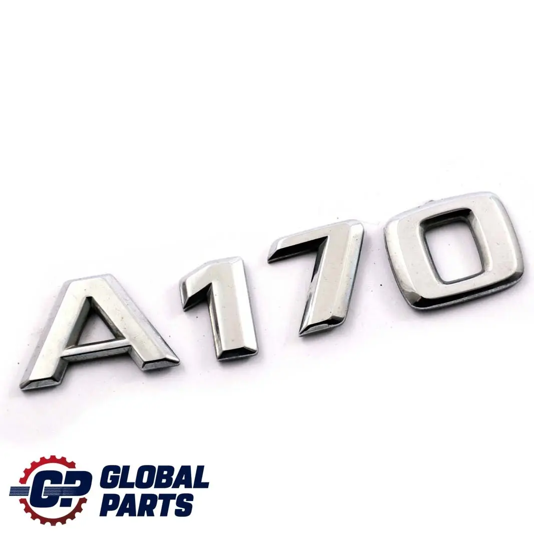 Lettrage d'emblème adhésif pour le coffre arrière et le hayon A170 pour Mercedes W169 à propos du numéro de pièce A1698171015 Mercedes W169 Lettrage d'emblème adhésif pour le coffre arrière et le hayon A170 - SKU A1698171015 - Numéro de pièce A1698171015