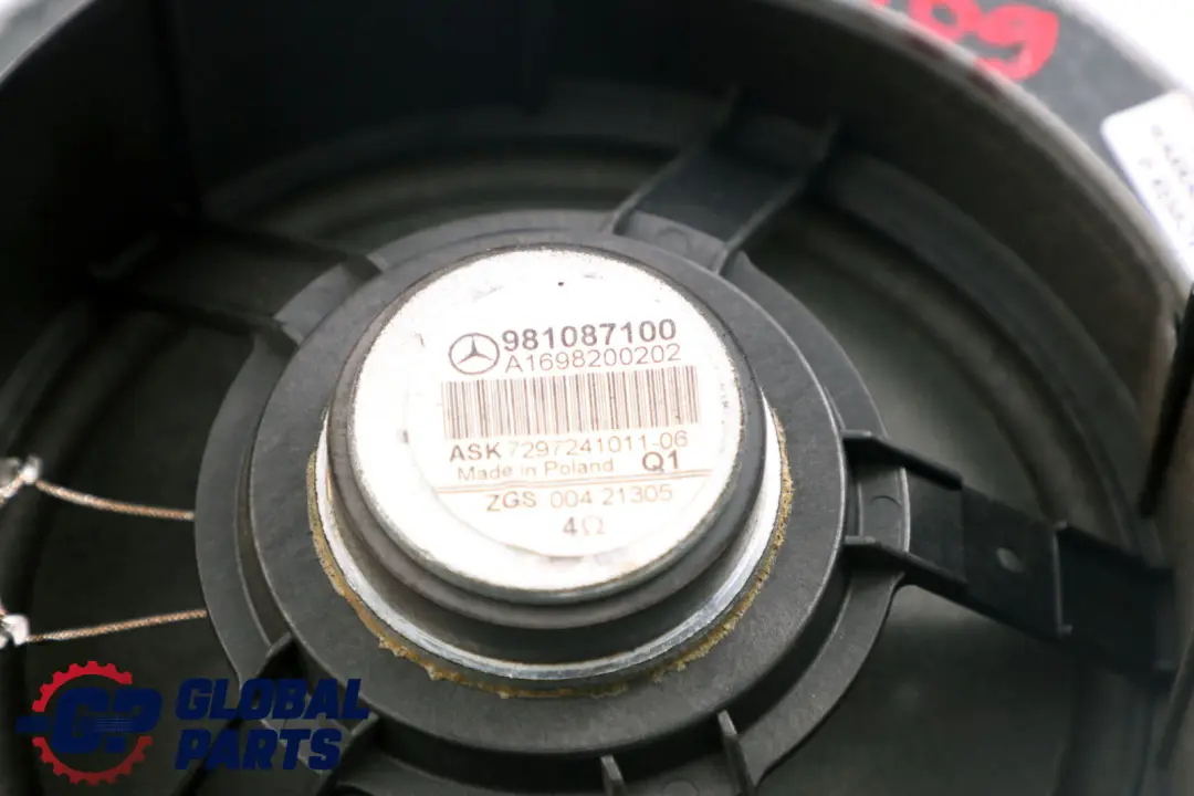 Haut Parleur De Porte Mercedes W169 W245 Avant Gauche Droite - SKU A1698200202 - Numéro de pièce A1698200202