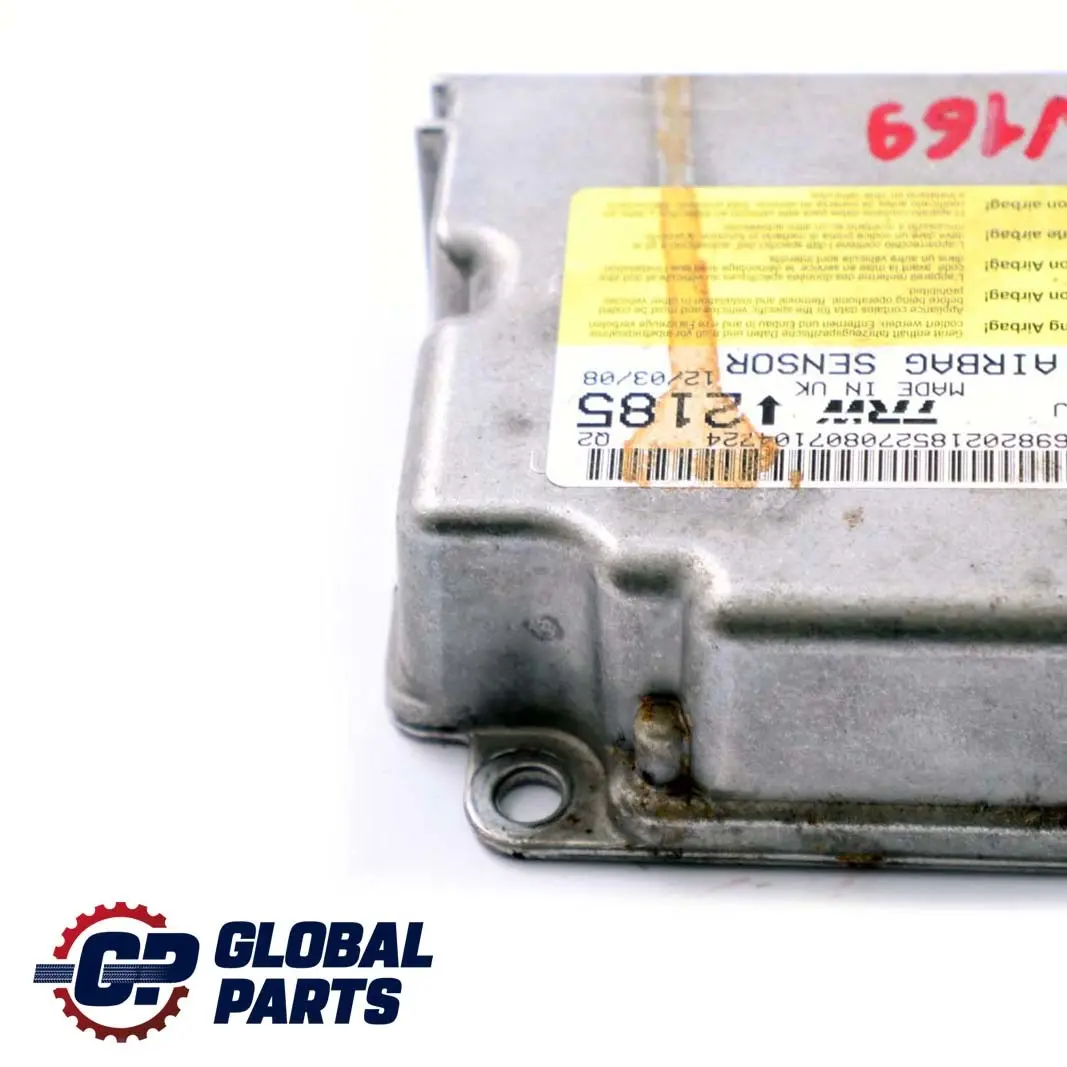 Mercedes-Benz W169 Sistema de Airbag Unidad de Control Módulo ECU para con número de pieza A1698202185 Mercedes-Benz W169 Sistema de Airbag Unidad de Control Módulo ECU - SKU A1698202185 - Número de pieza A1698202185