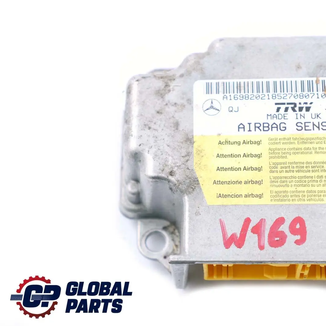 Mercedes-Benz W169 Airbag Sistema di controllo Modulo ECU per con numero di parte A1698202185 Mercedes-Benz W169 Airbag Sistema di controllo Modulo ECU - SKU A1698202185 - Numero di parte A1698202185