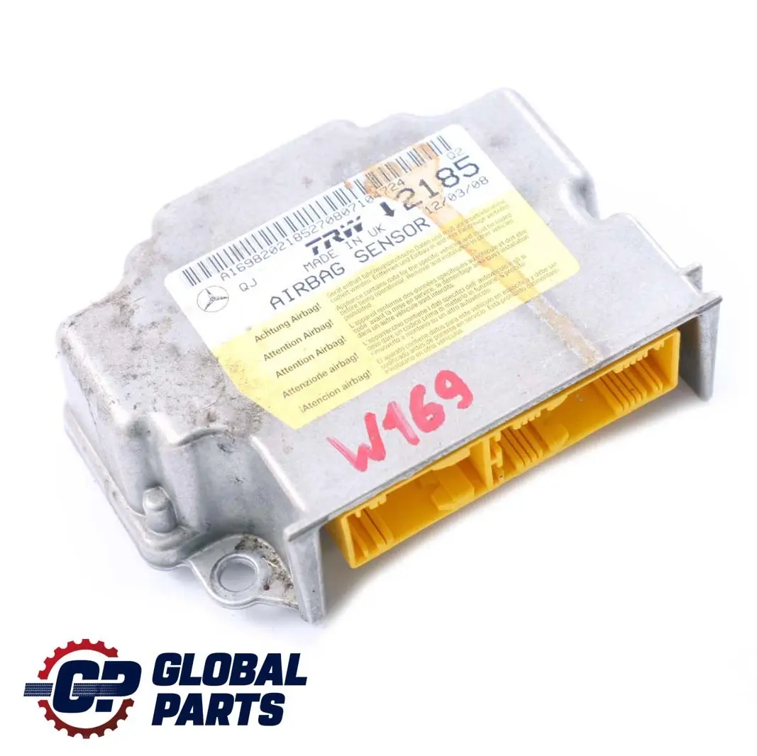 Mercedes-Benz W169 Airbag Sistema di controllo Modulo ECU per con numero di parte A1698202185 Mercedes-Benz W169 Airbag Sistema di controllo Modulo ECU - SKU A1698202185 - Numero di parte A1698202185