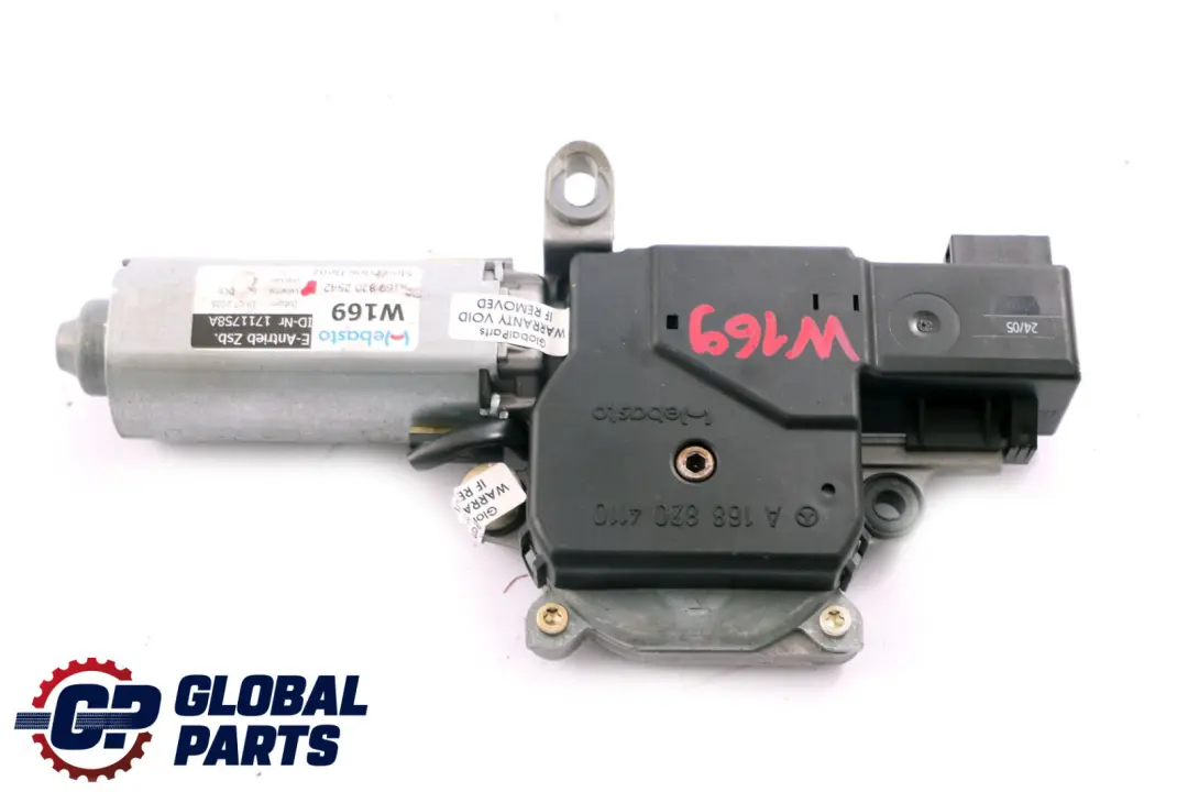 Motore tetto apribile elettrico 0390200003 per Mercedes W169 W245 con numero di parte A1698202542 Mercedes W169 W245 Motore tetto apribile elettrico 0390200003 - SKU A1698202542 - Numero di parte A1698202542