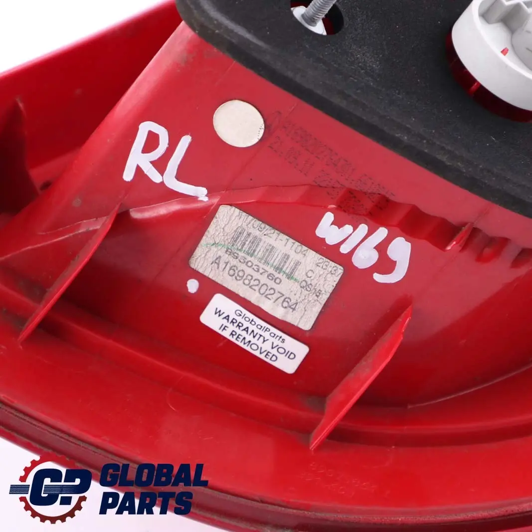 Mercedes-Benz A-Class W169 Rear Left N/S Tail Light Lamp Side Panel to with Part number A1698202764 Mercedes-Benz A-Class W169 Rear Left N/S Tail Light Lamp Side Panel - SKU A1698202764 - Part number A1698202764