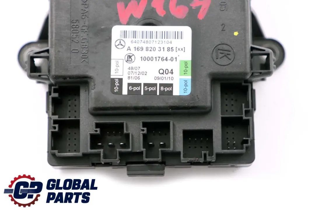 Mercedes W169 W245 Modulo De control De La puerta trasera izquierda - SKU A1698203185 - Número de pieza A1698203185