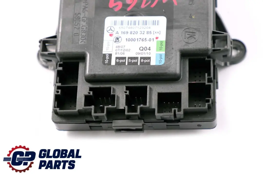 Mercedes A B Class W169 W245 Door Control Module Right Rear O/S - SKU A1698203285 - Part number A1698203285