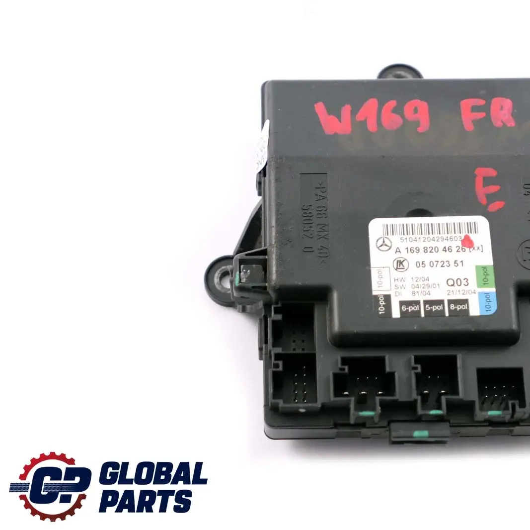  Mercedes-Benz A-Class W169 Front Right Door O/S Control Unit Module - SKU A1698204626 - Part number A1698204626