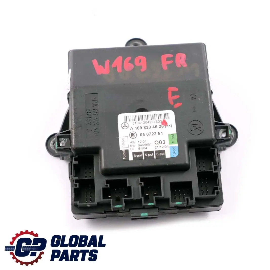  Mercedes-Benz A-Class W169 Front Right Door O/S Control Unit Module - SKU A1698204626 - Part number A1698204626