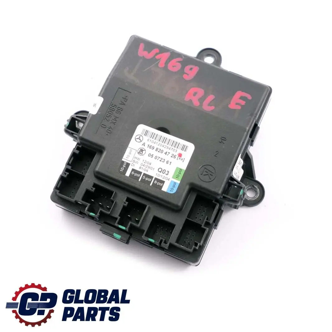 Porta posteriore sinistra N/S Modulo unit? controllo per Mercedes W169 con numero di parte A1698204726 Mercedes W169 Porta posteriore sinistra N/S Modulo unit? controllo - SKU A1698204726 - Numero di parte A1698204726