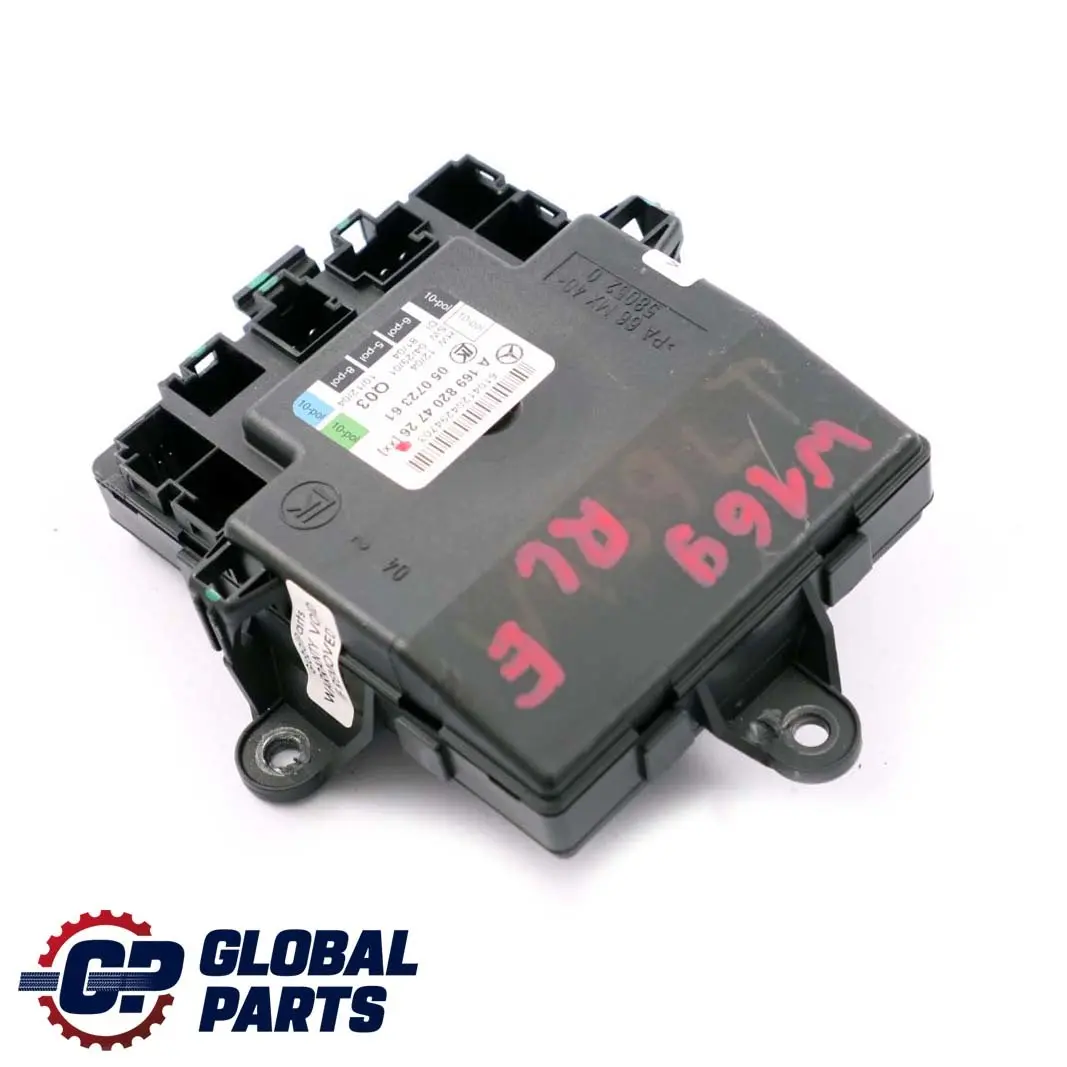 Puerta Trasera Izquierda Modulo Unidad De Control para Mercedes W169 con número de pieza A1698204726 Mercedes W169 Puerta Trasera Izquierda Modulo Unidad De Control - SKU A1698204726 - Número de pieza A1698204726