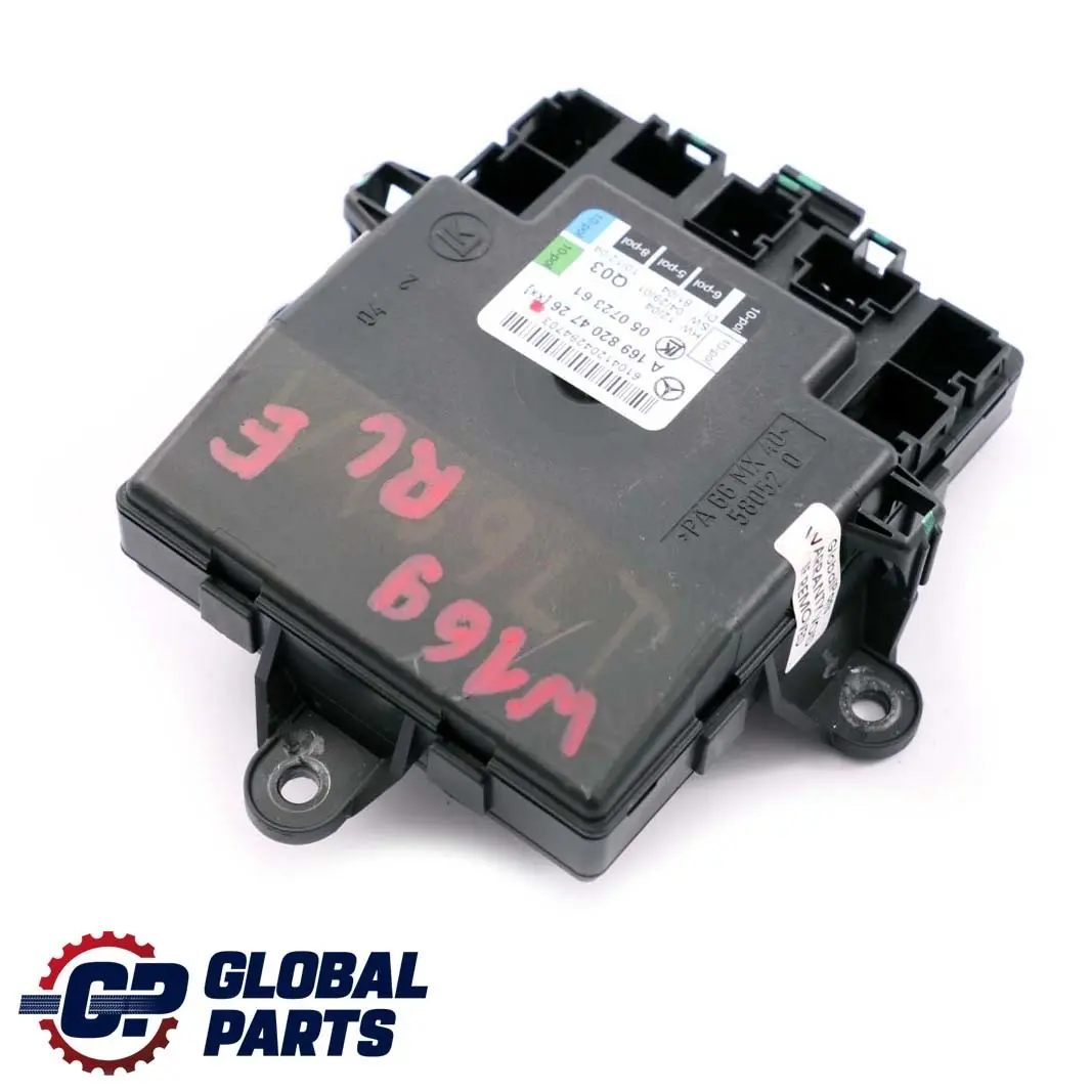  Mercedes-Benz A-Klasse W169 Tür Hinten Links Steurgerät Modul - SKU A1698204726 - Teilenummer A1698204726