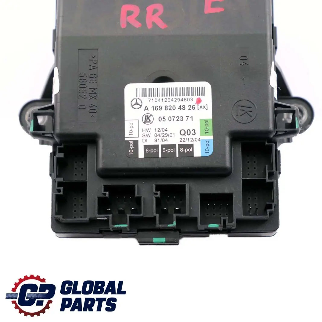  Mercedes-Benz A-Class W169 Rear Right Door O/S Control Unit Module - SKU A1698204826 - Part number A1698204826