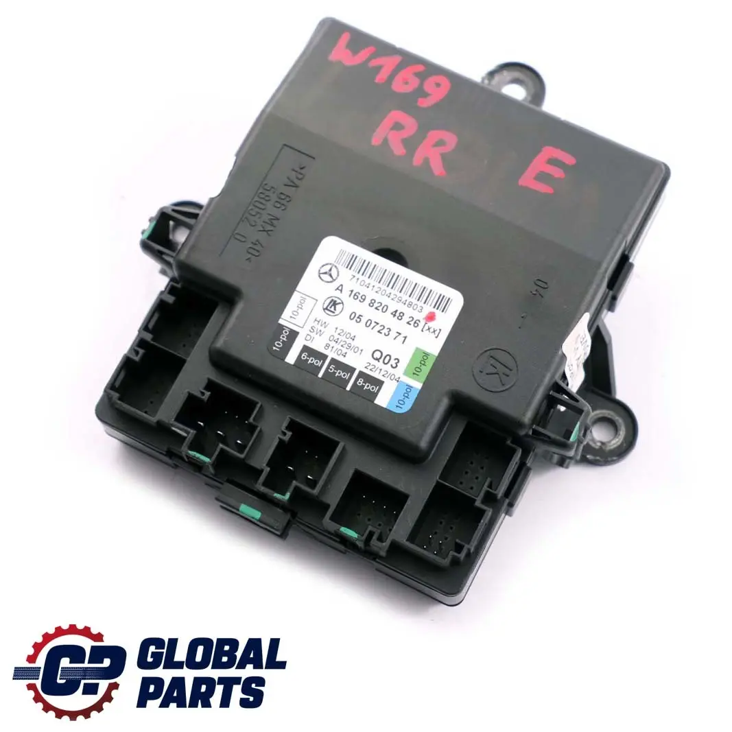  Mercedes-Benz A-Class W169 Rear Right Door O/S Control Unit Module - SKU A1698204826 - Part number A1698204826