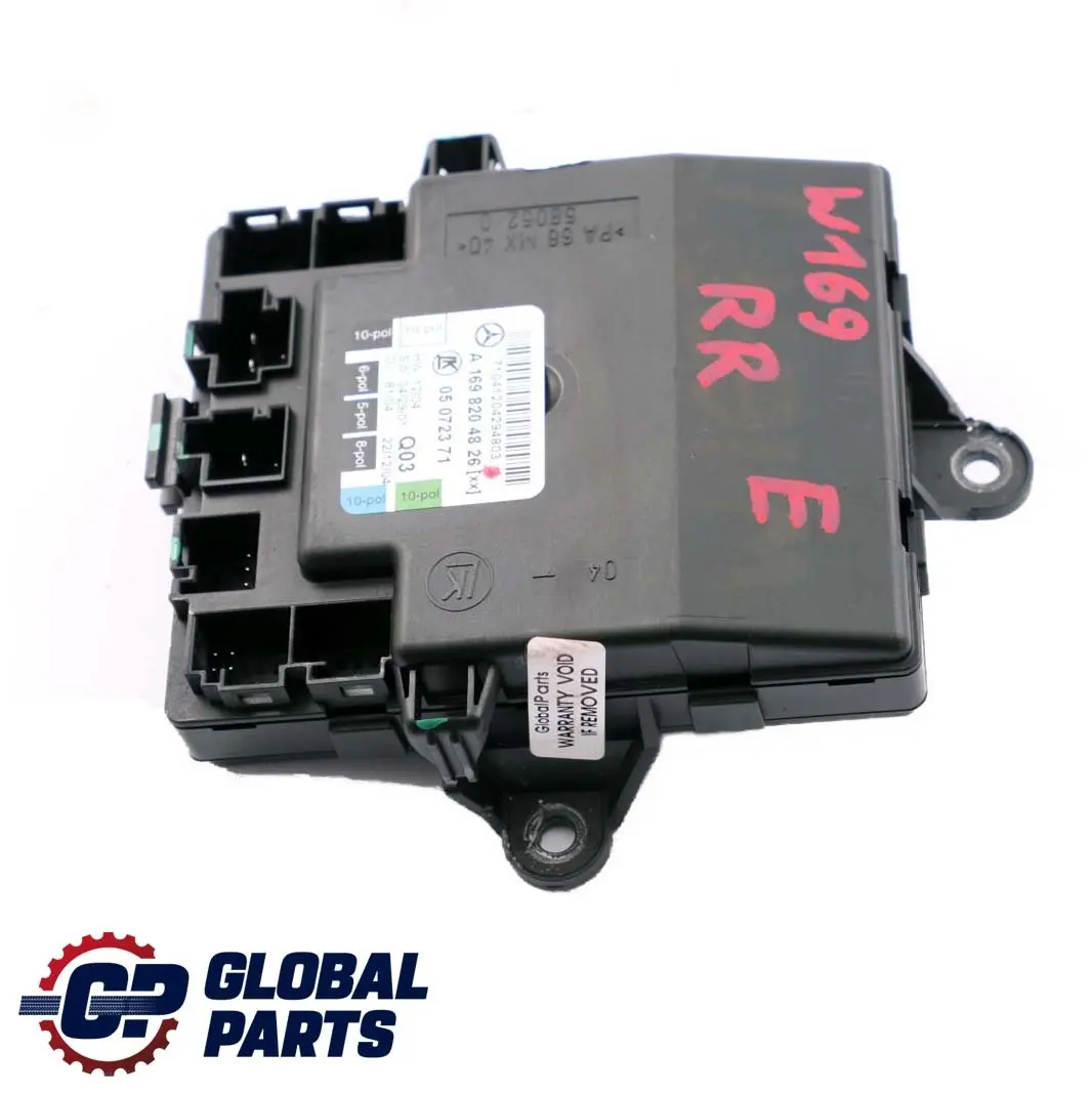 Mercedes-Benz Clase A W169 Rear Right Door Control Unit Module para con número de pieza A1698204826 Mercedes-Benz Clase A W169 Rear Right Door Control Unit Module - SKU A1698204826 - Número de pieza A1698204826