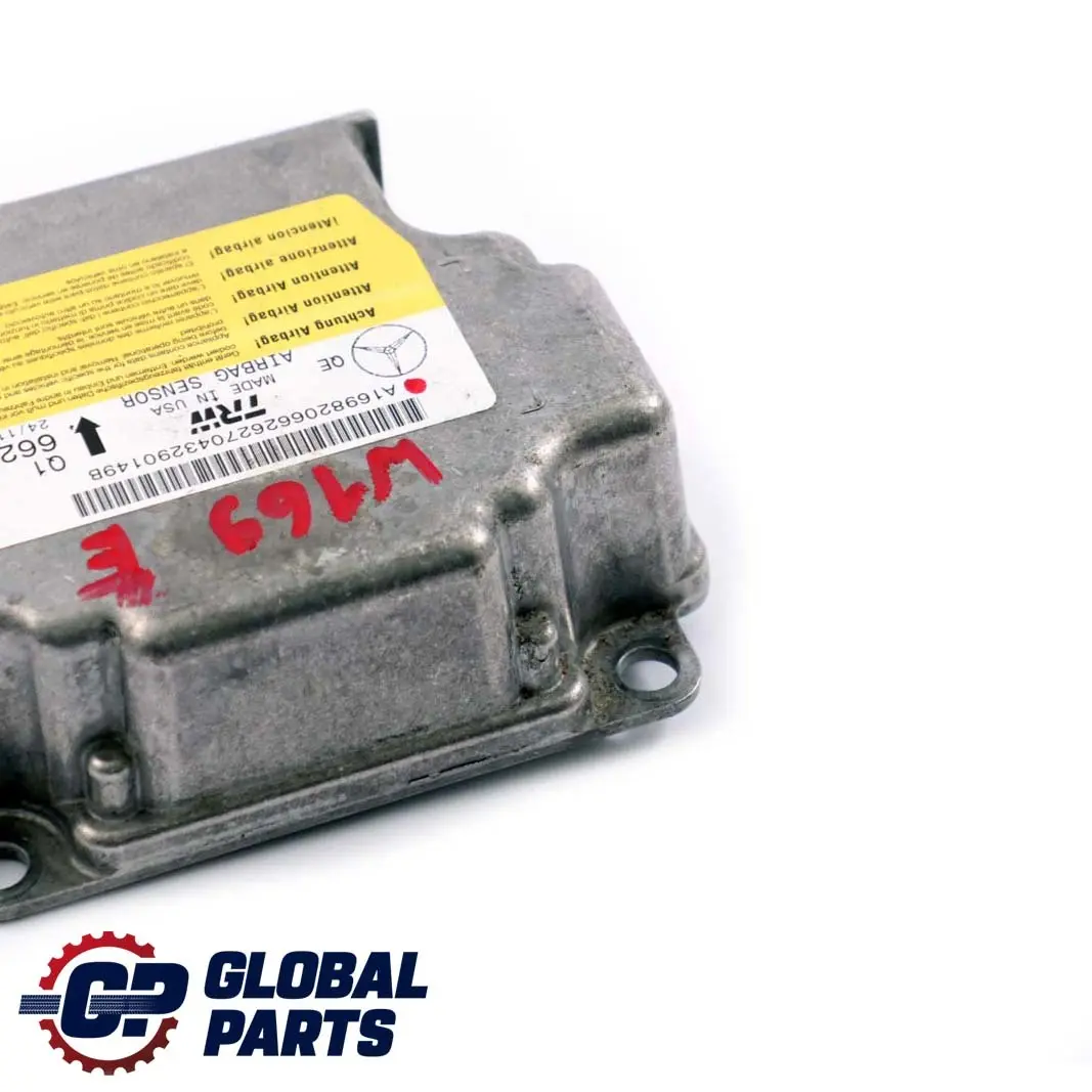  Mercedes-Benz A B W169 W245 Airbag System Control Unit Module ECU - SKU A1698206626 - Part number A1698206626