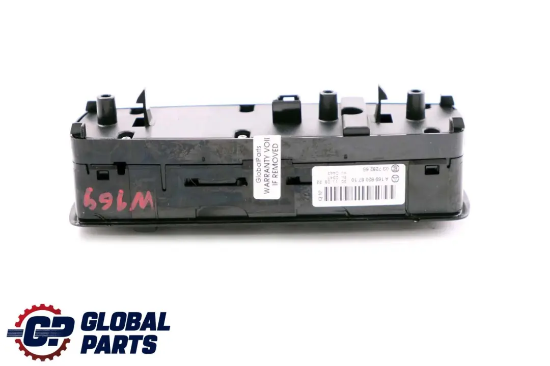 Botón Interruptor Ventana Delantera Lado Conductor para Mercedes W169 con número de pieza A1698206710 Mercedes W169 Botón Interruptor Ventana Delantera Lado Conductor - SKU A1698206710 - Número de pieza A1698206710