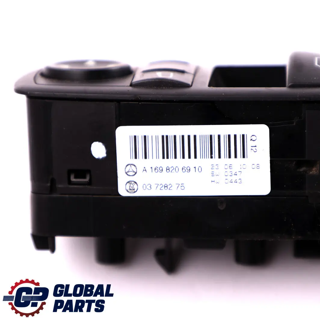  Interruptor Elevalunas Mercedes W169 W245 Botón Lado Del Conductor - SKU A1698206910 - Número de pieza A1698206910